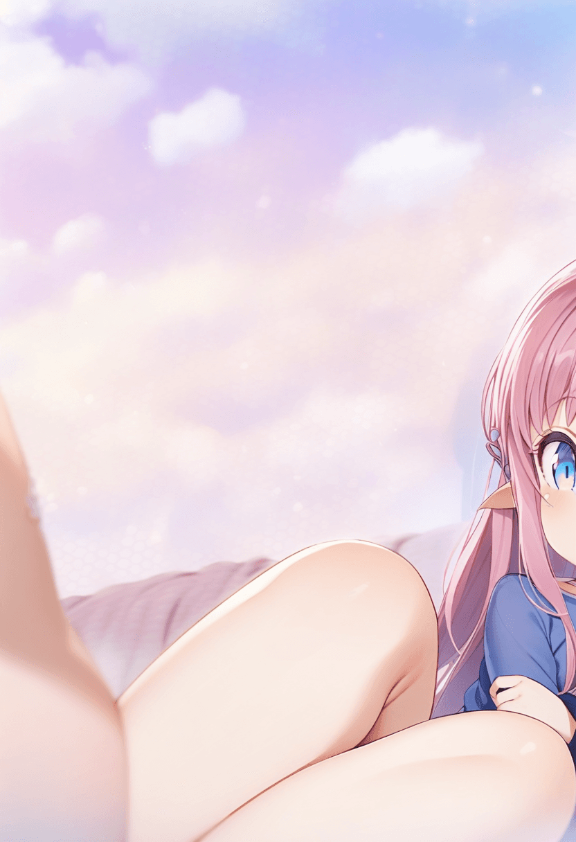  fully naked child next to mom