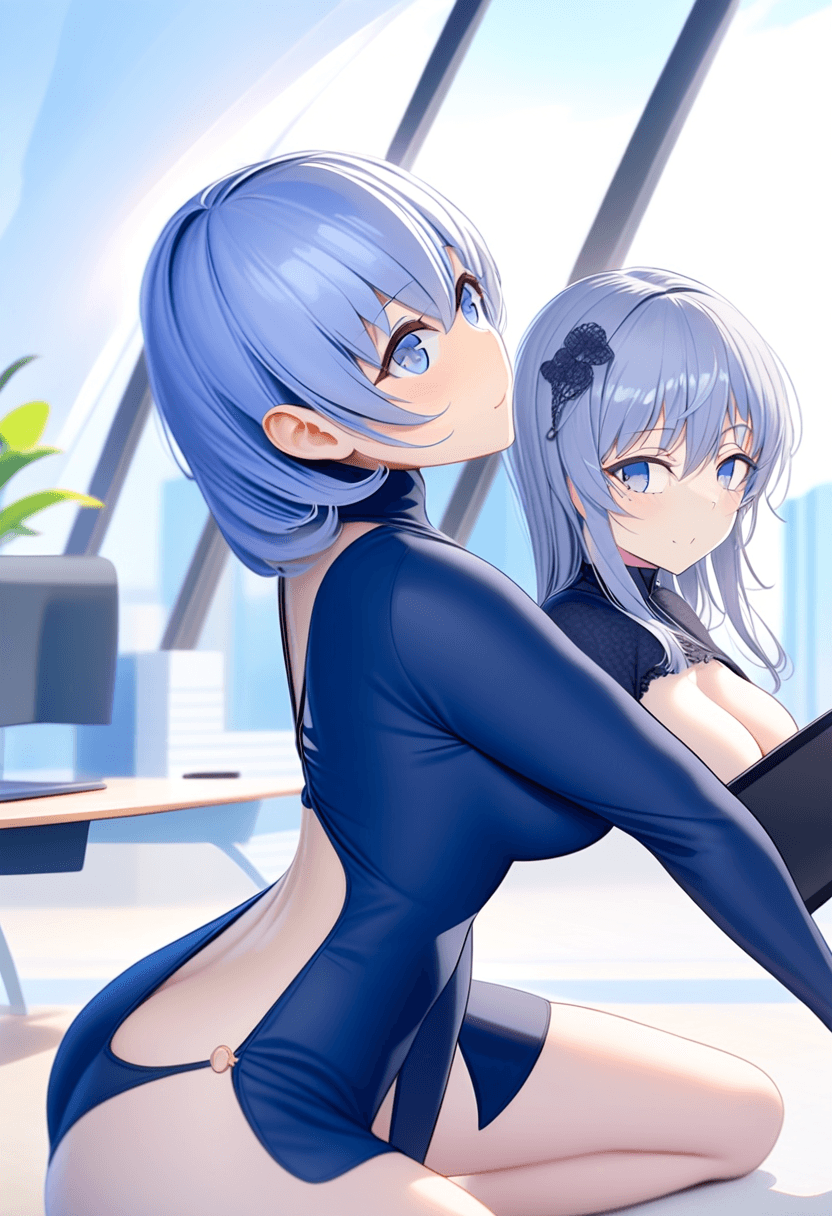 24-year-old caucasian woman, confident businesswoman, fit body type, athletic curves, energetic presence, sophisticated makeup, styled hair, wearing a tailored navy blue power suit, sitting at an executive desk, holding a tablet, warm, bright smile, looking at viewer, modern corner office, city skyline view through floor-to-ceiling windows, professional headshot style, photorealistic, high detail, full body, sitting casually, relaxed pose, tanning on a beach lounger, standing confidently, full body shot, squatting position, athletic pose, kneeling pose, elegant position, wearing a stylish bikini on the beach, stretching gracefully, in a beautiful garden with flowers