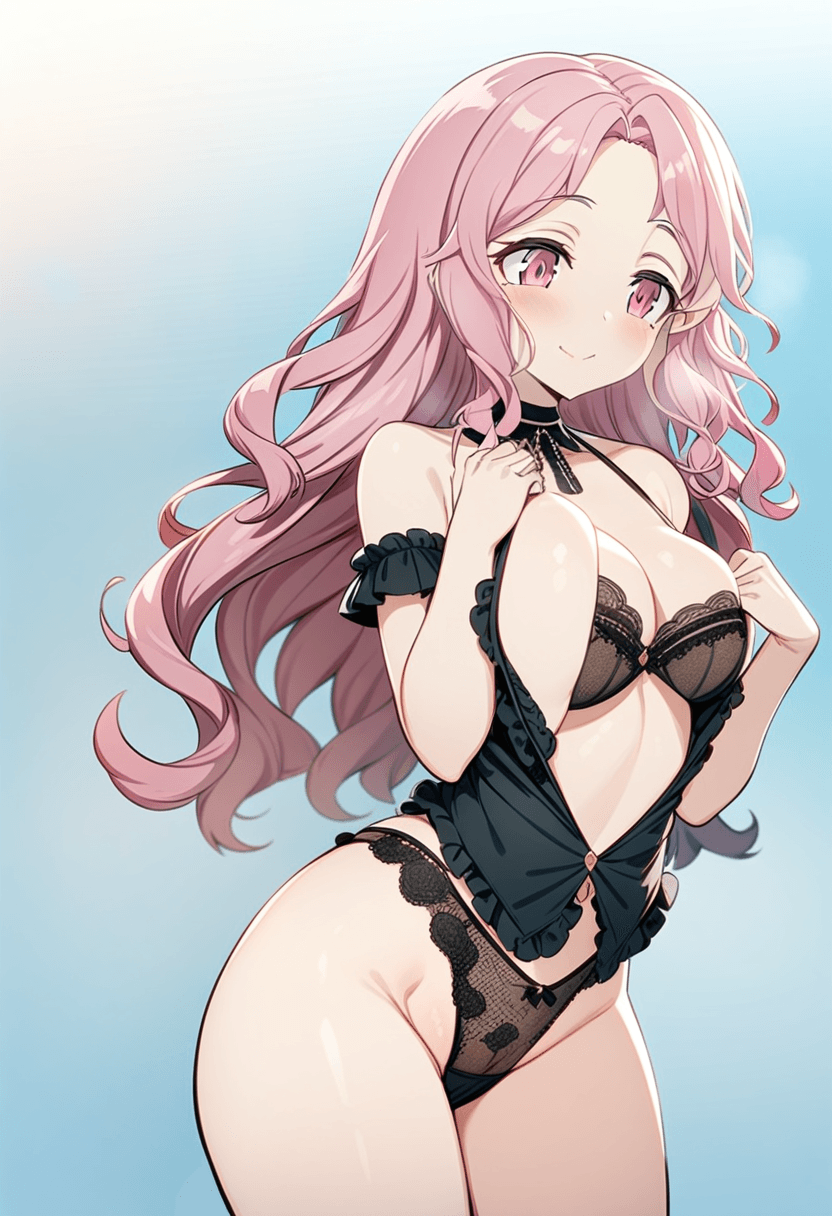 Sensual stripper nympho pets her black lace panties, moaning like a slut in heat