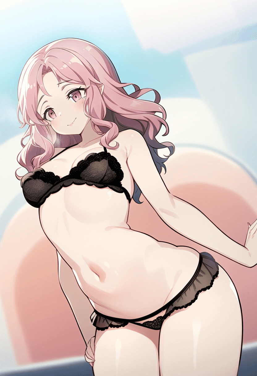 Sensual stripper nympho pets her black lace panties, moaning like a slut in heat