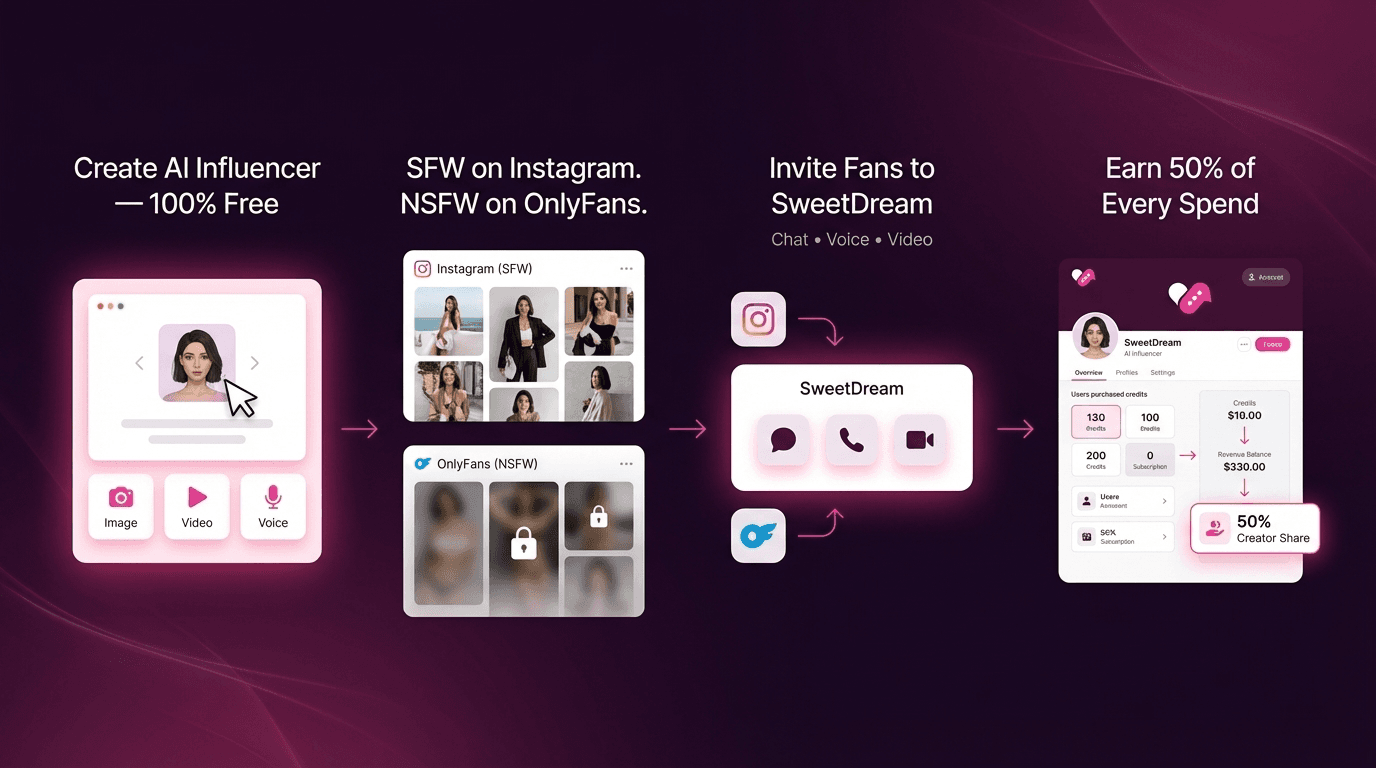 How to monetize your AI Influencer - 4 step process